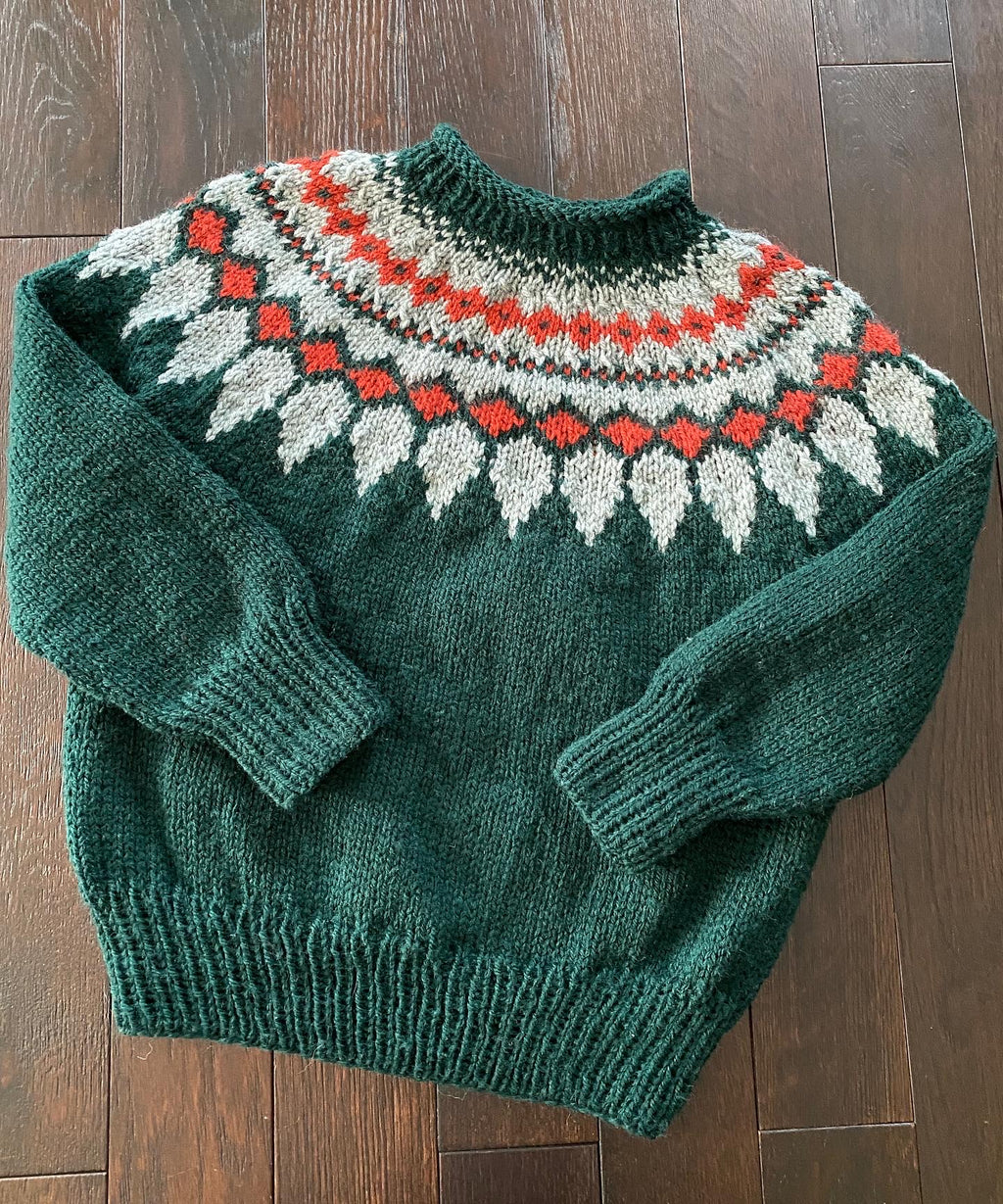 Children’s Hand knit Nordic Pullover Sweater