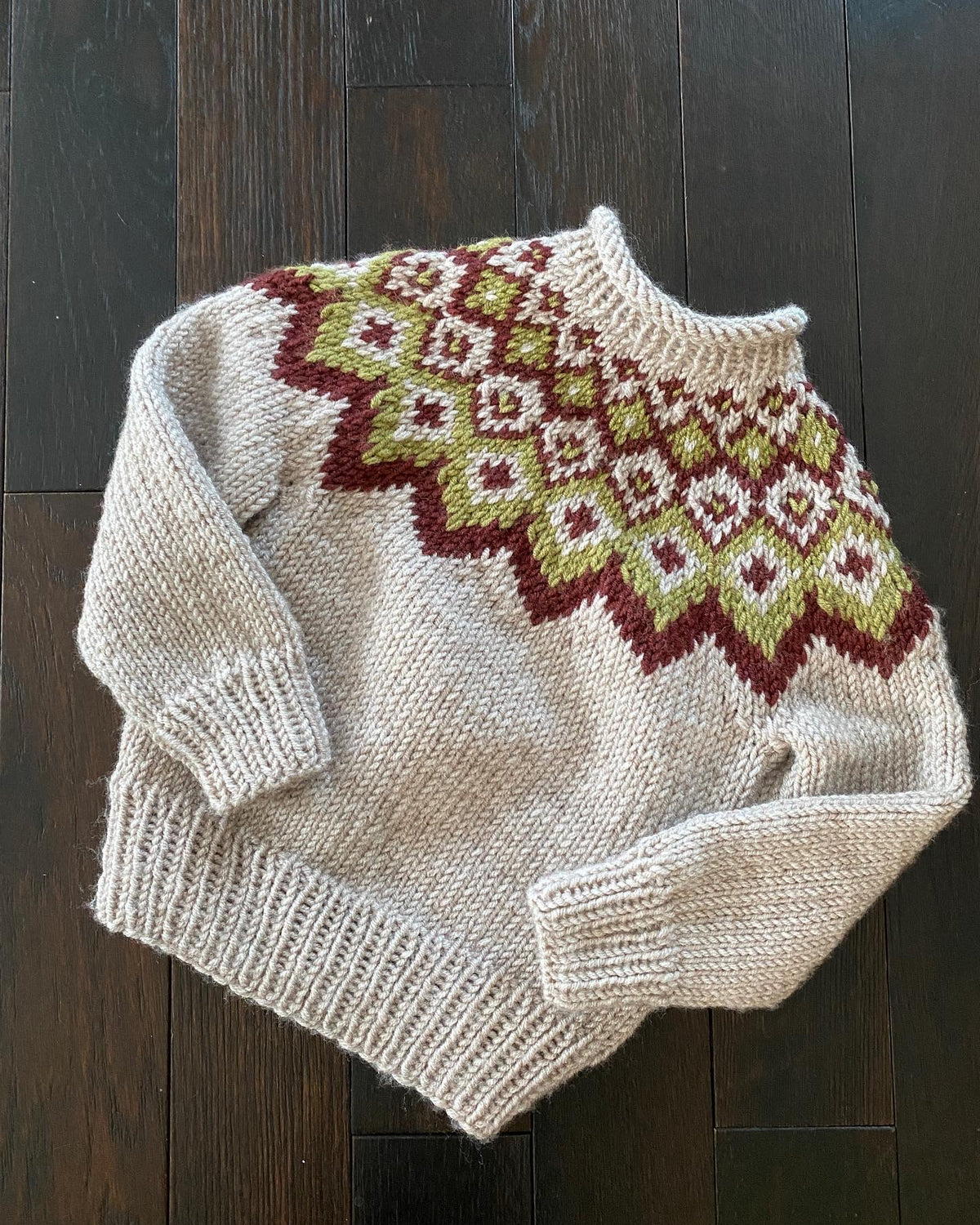 Children’s Hand knit Nordic Pullover Sweater