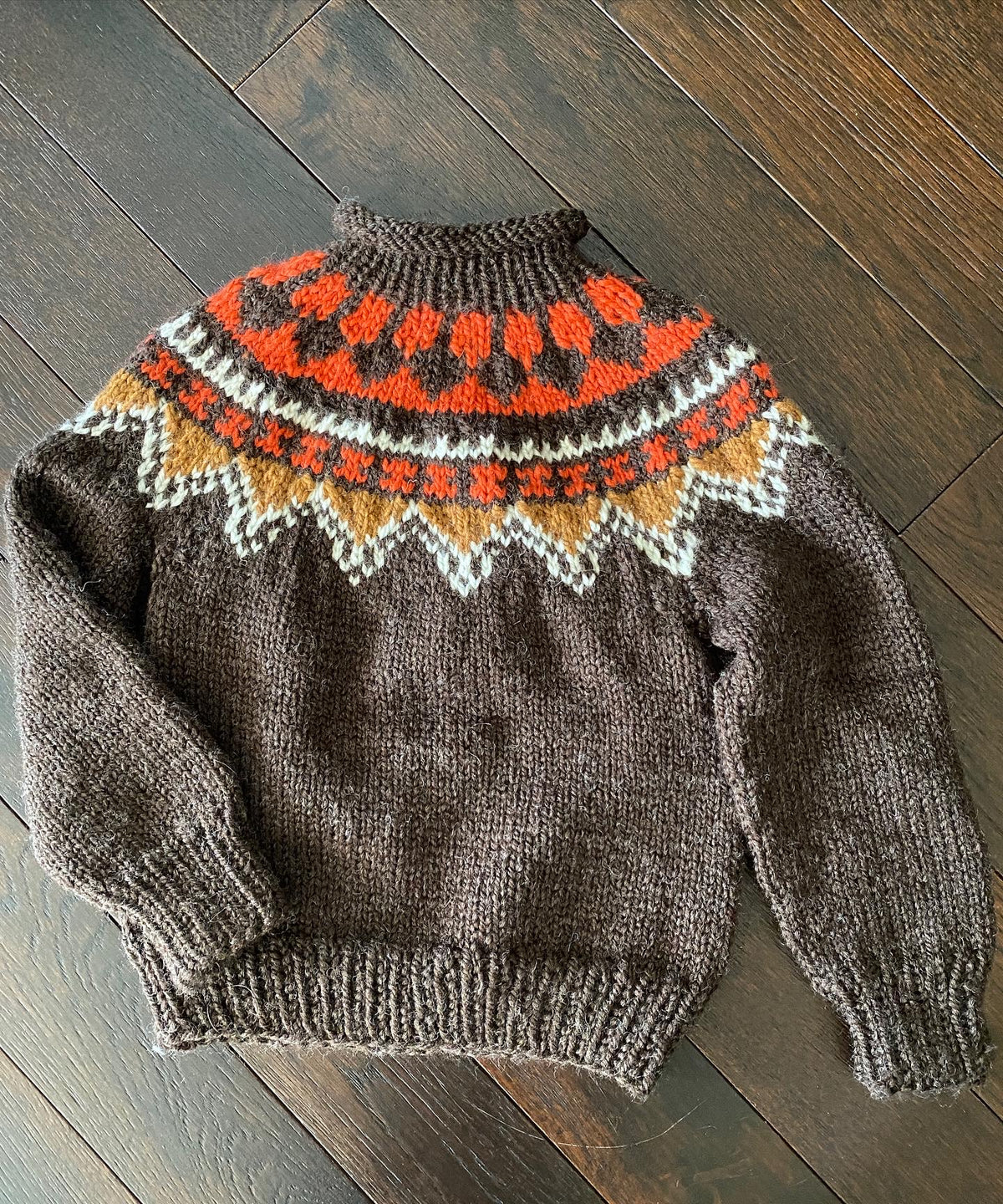 Children’s Hand knit Nordic Pullover Sweater