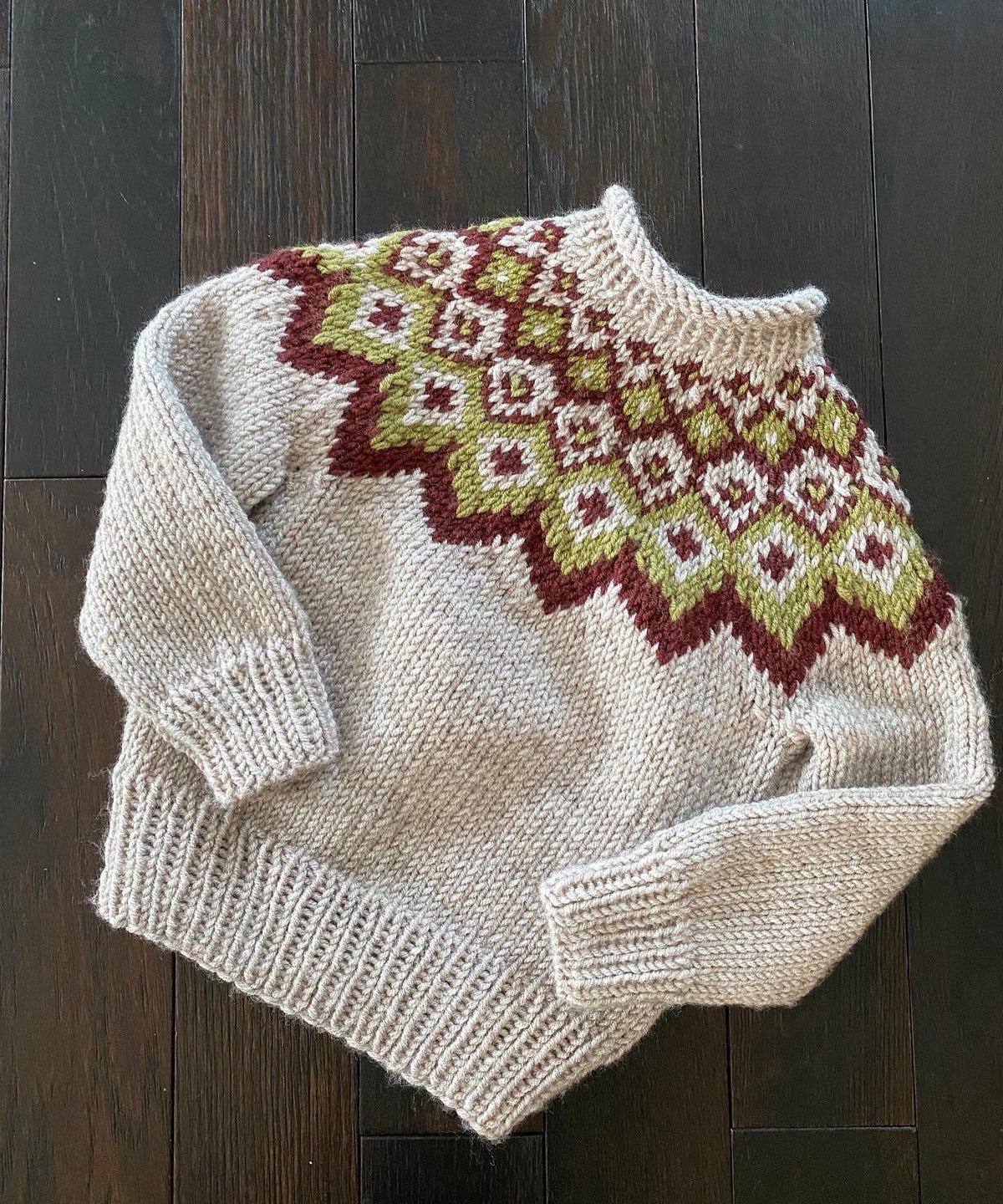 Children’s Hand knit Nordic Pullover Sweater