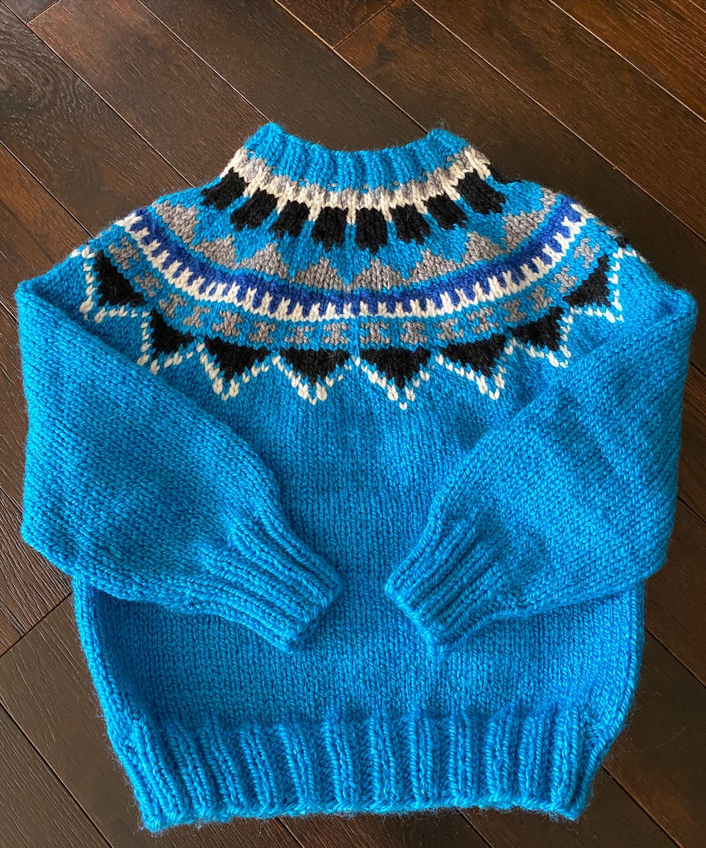 Children’s Hand knit Nordic Pullover Sweater