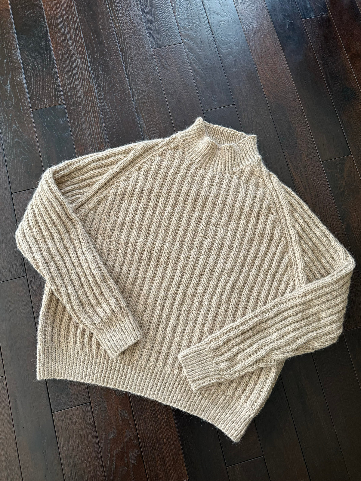 Alpaca Ribbed Pullover Sweater