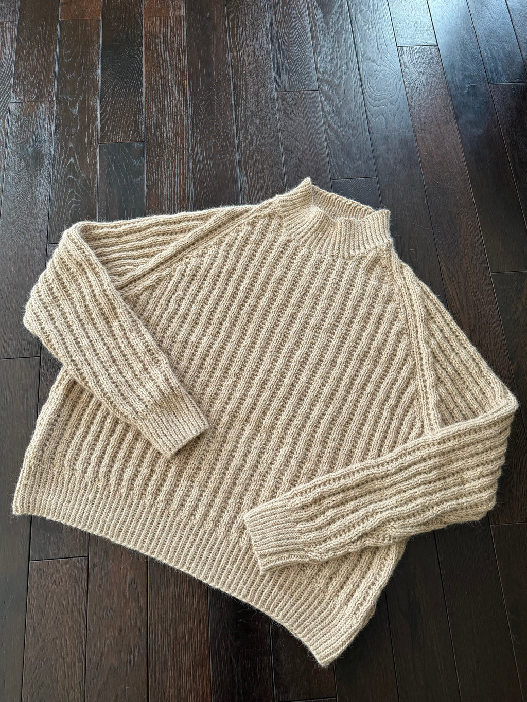 Alpaca Ribbed Pullover Sweater