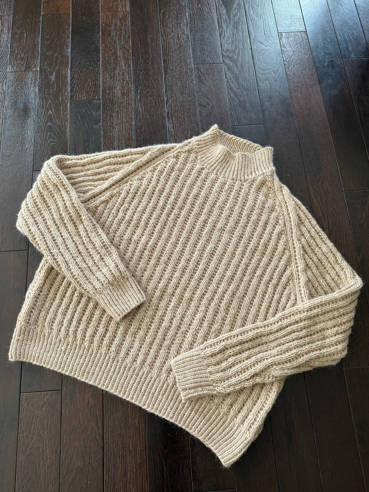 Alpaca Ribbed Pullover Sweater