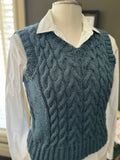 Cabled Wool Vest