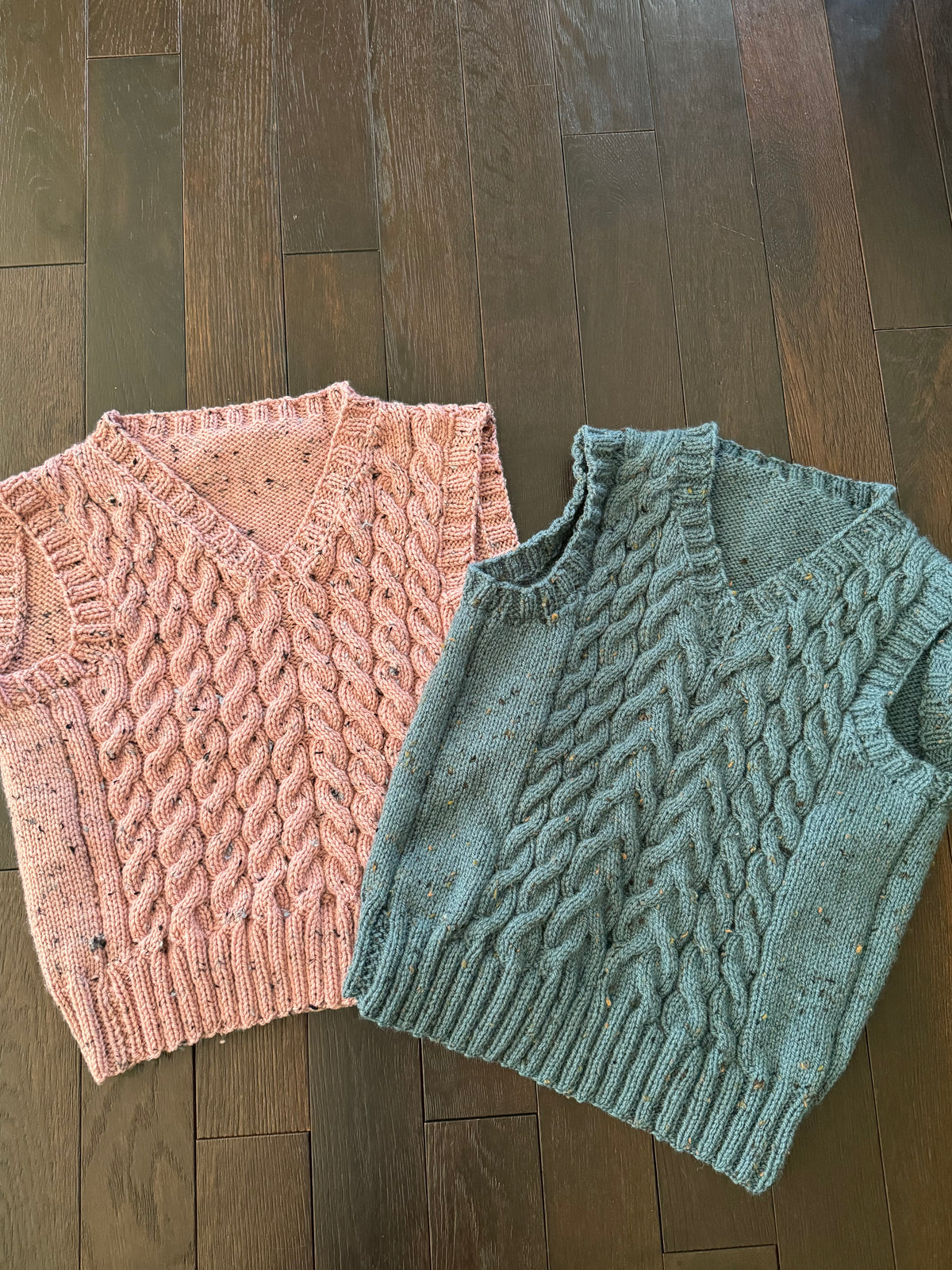 Cabled Wool Vest