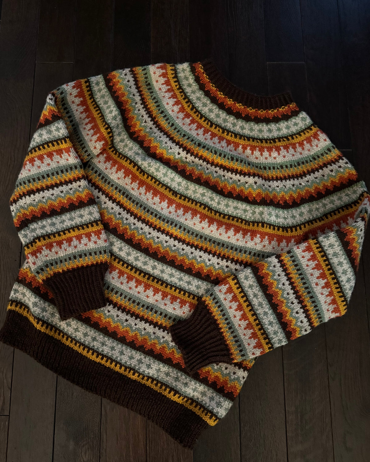 Nordic Wool Fair-isle Pullover Sweater