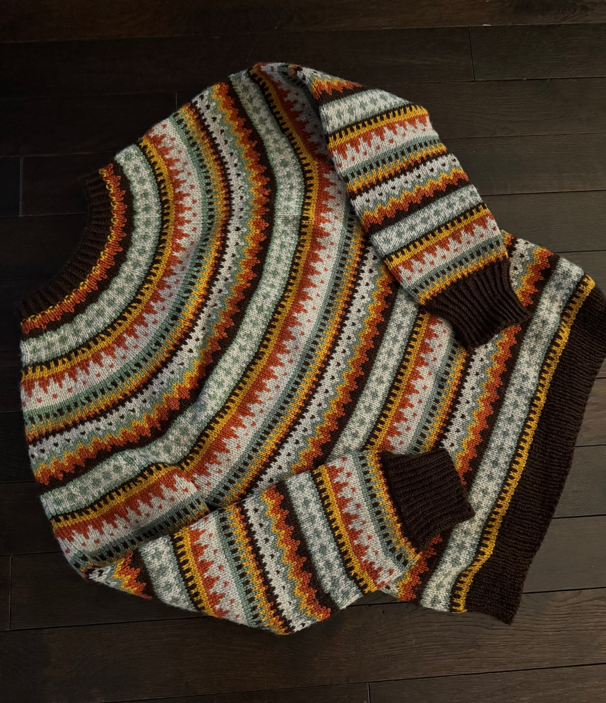 Nordic Wool Fair-isle Pullover Sweater