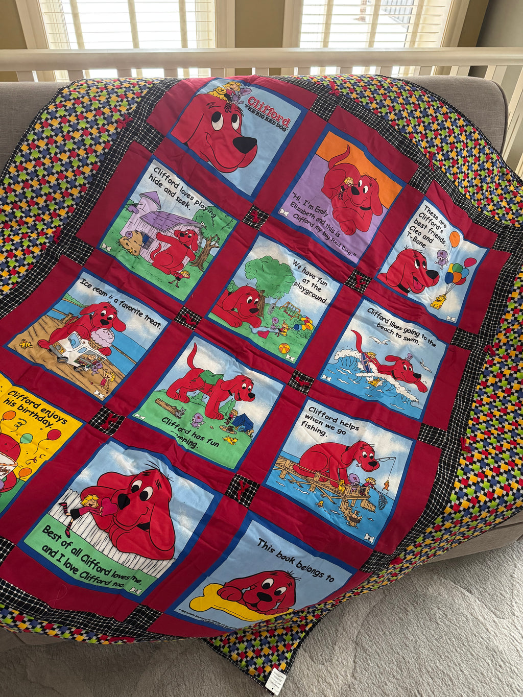 Clifford The Dog Storybook Quilt