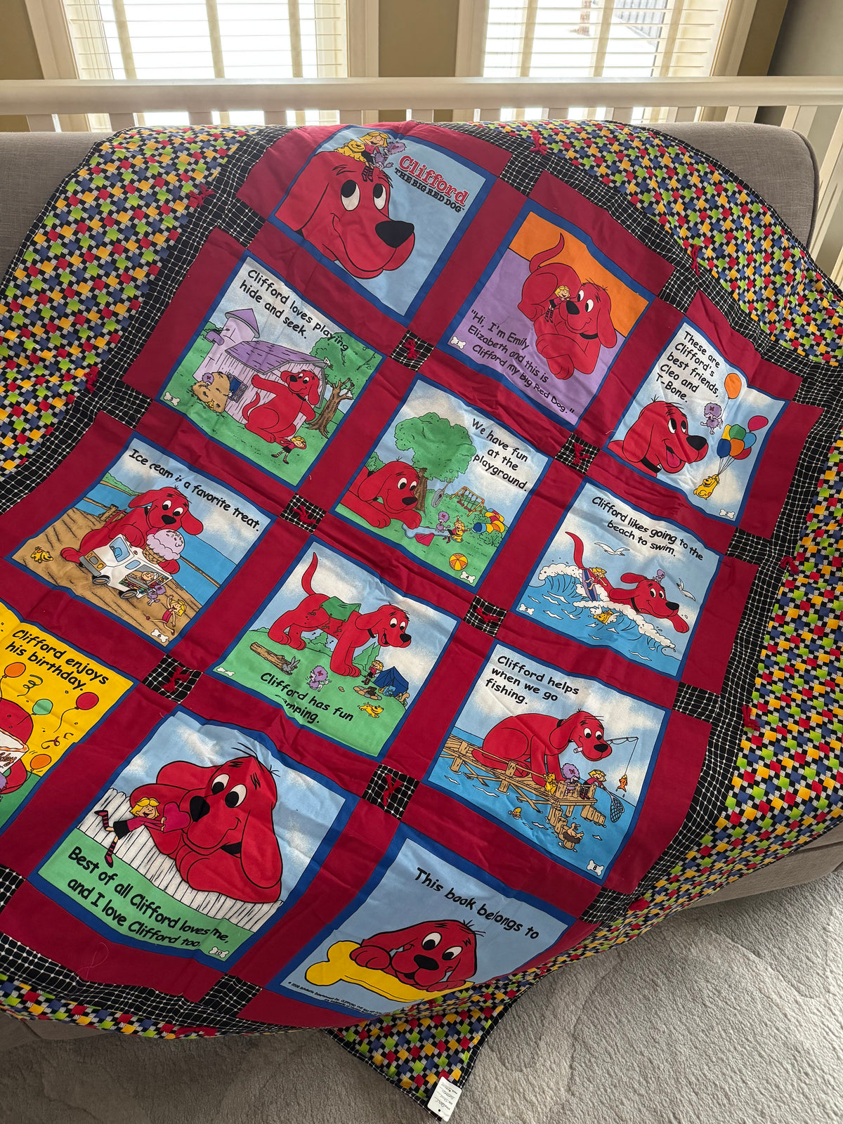 Clifford The Dog Storybook Quilt