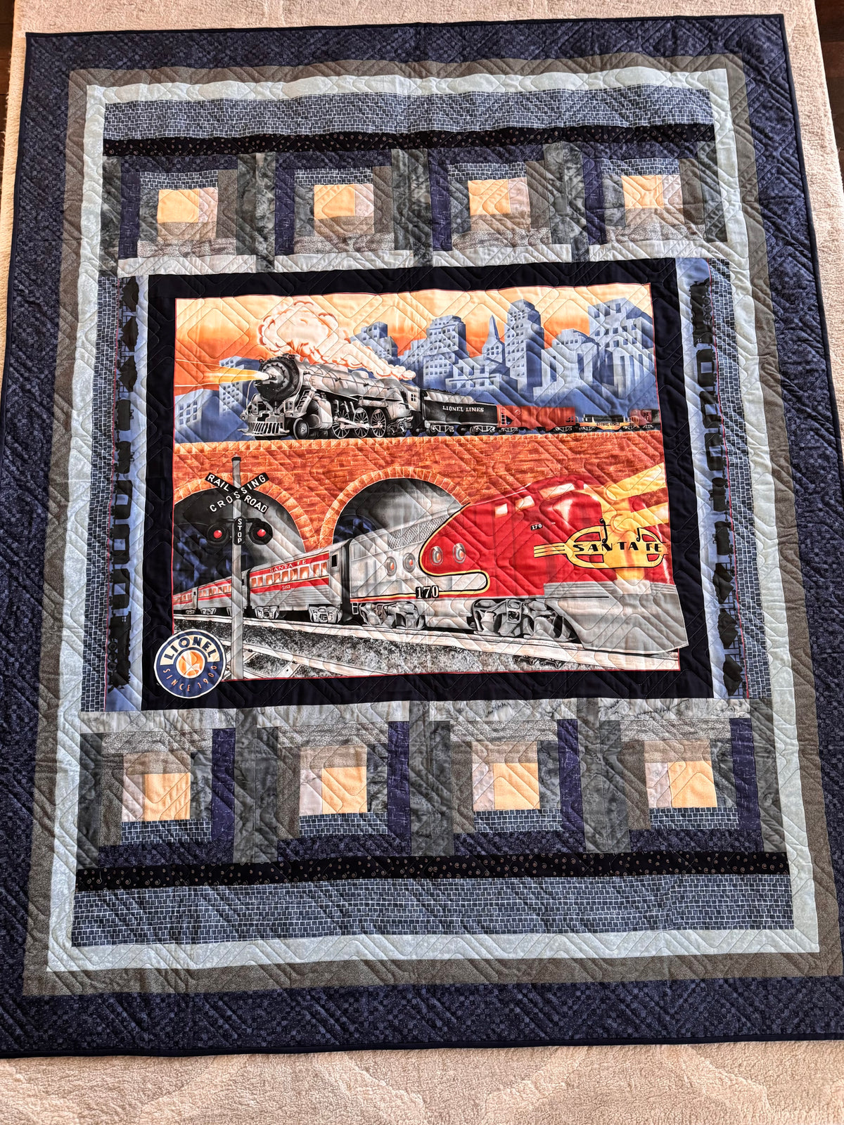 Handmade Train Quilts