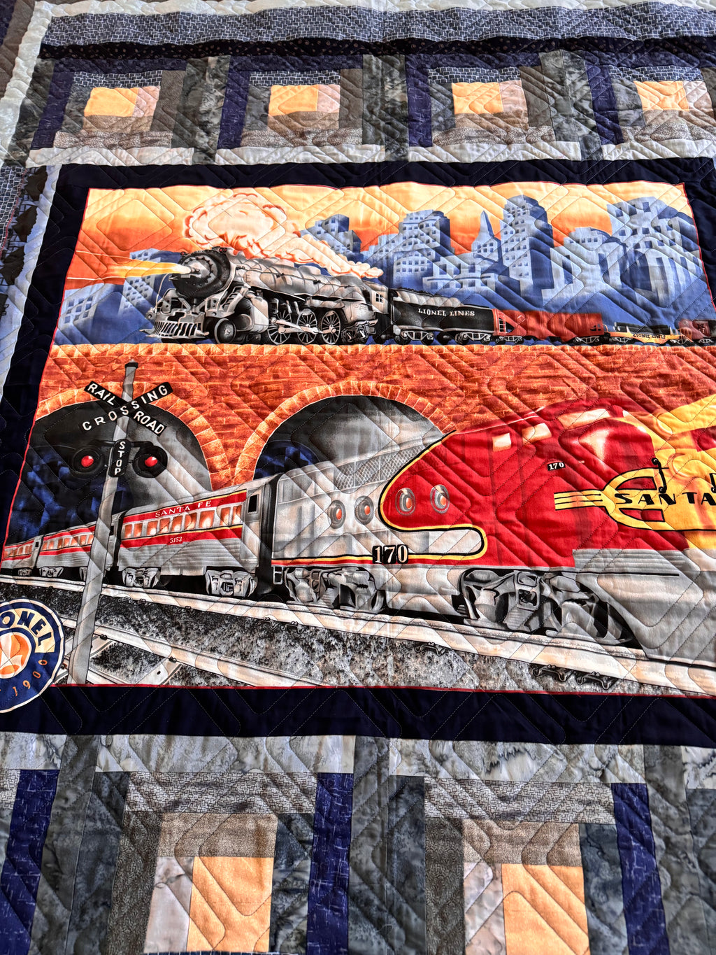 Handmade Train Quilts