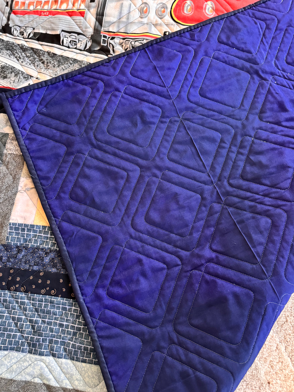 Handmade Train Quilts