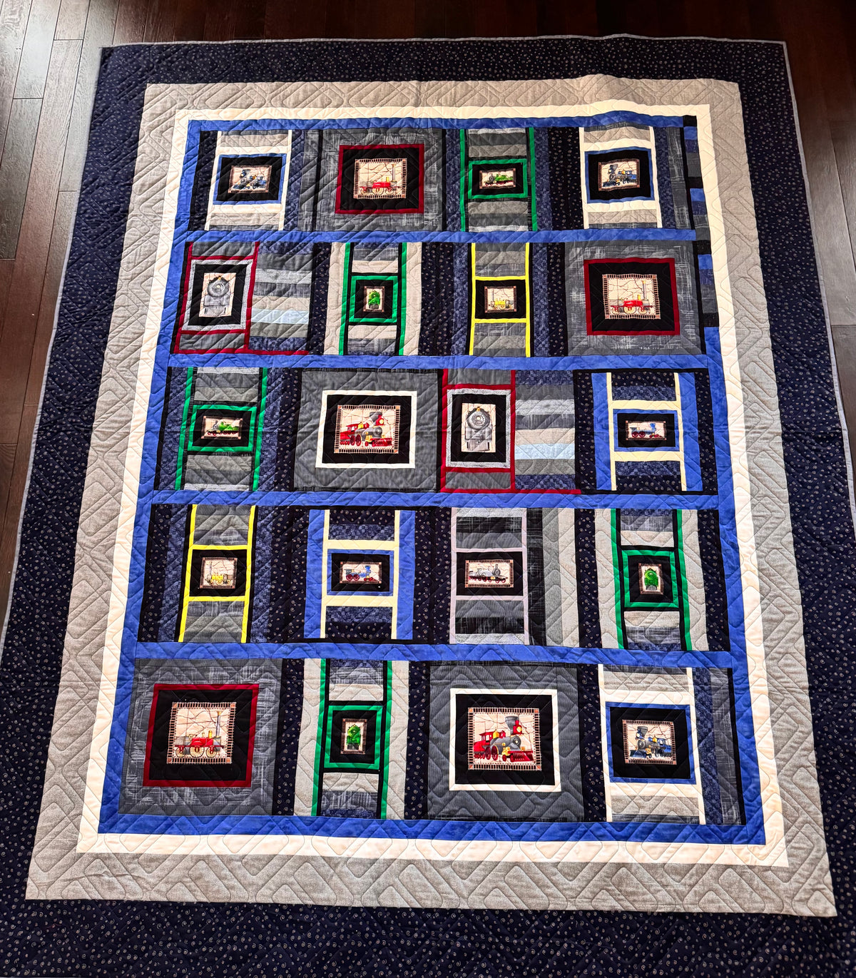 Handmade Train Quilts