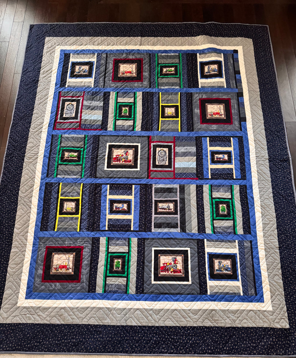 Handmade Train Quilts