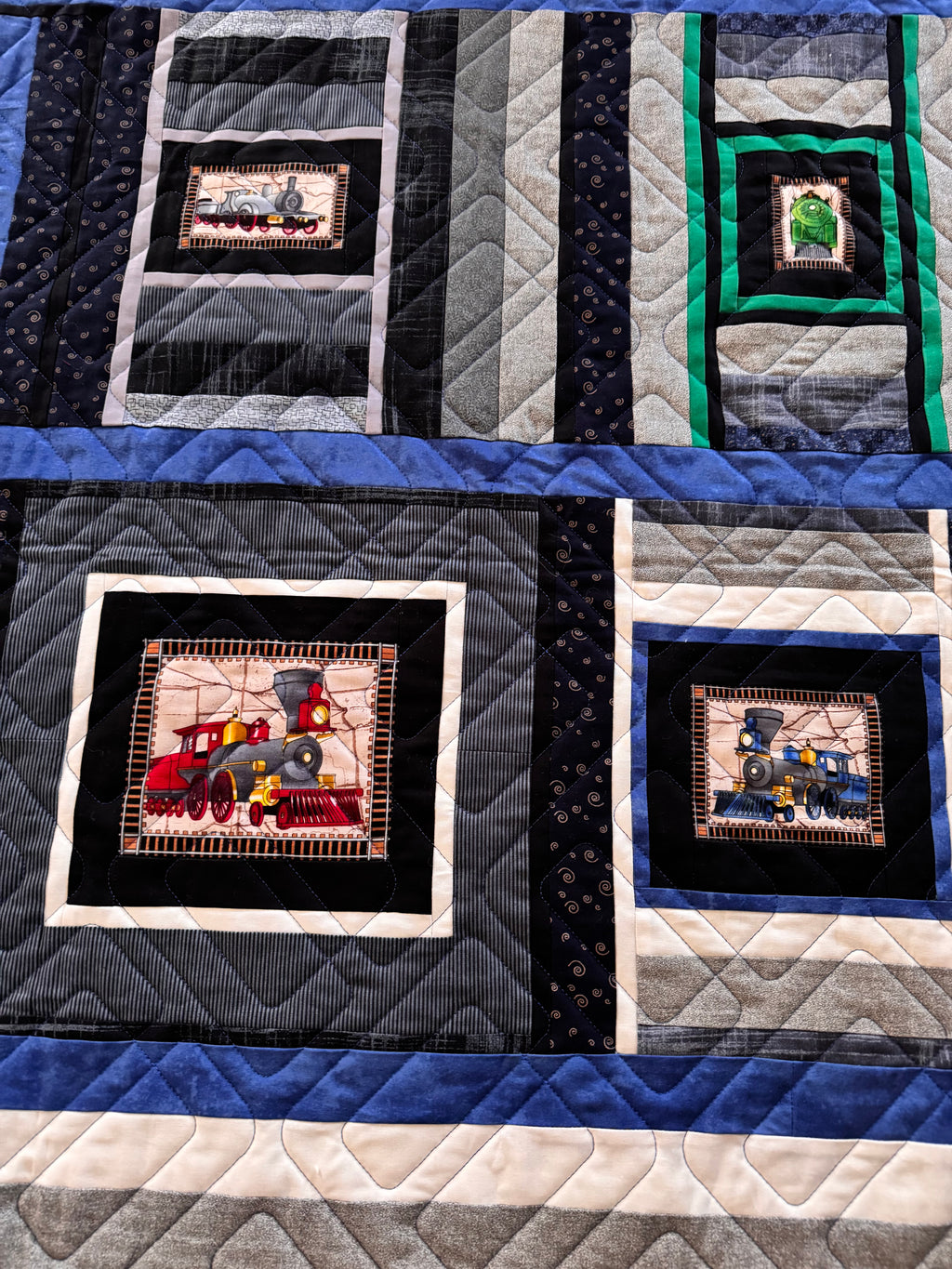 Handmade Train Quilts