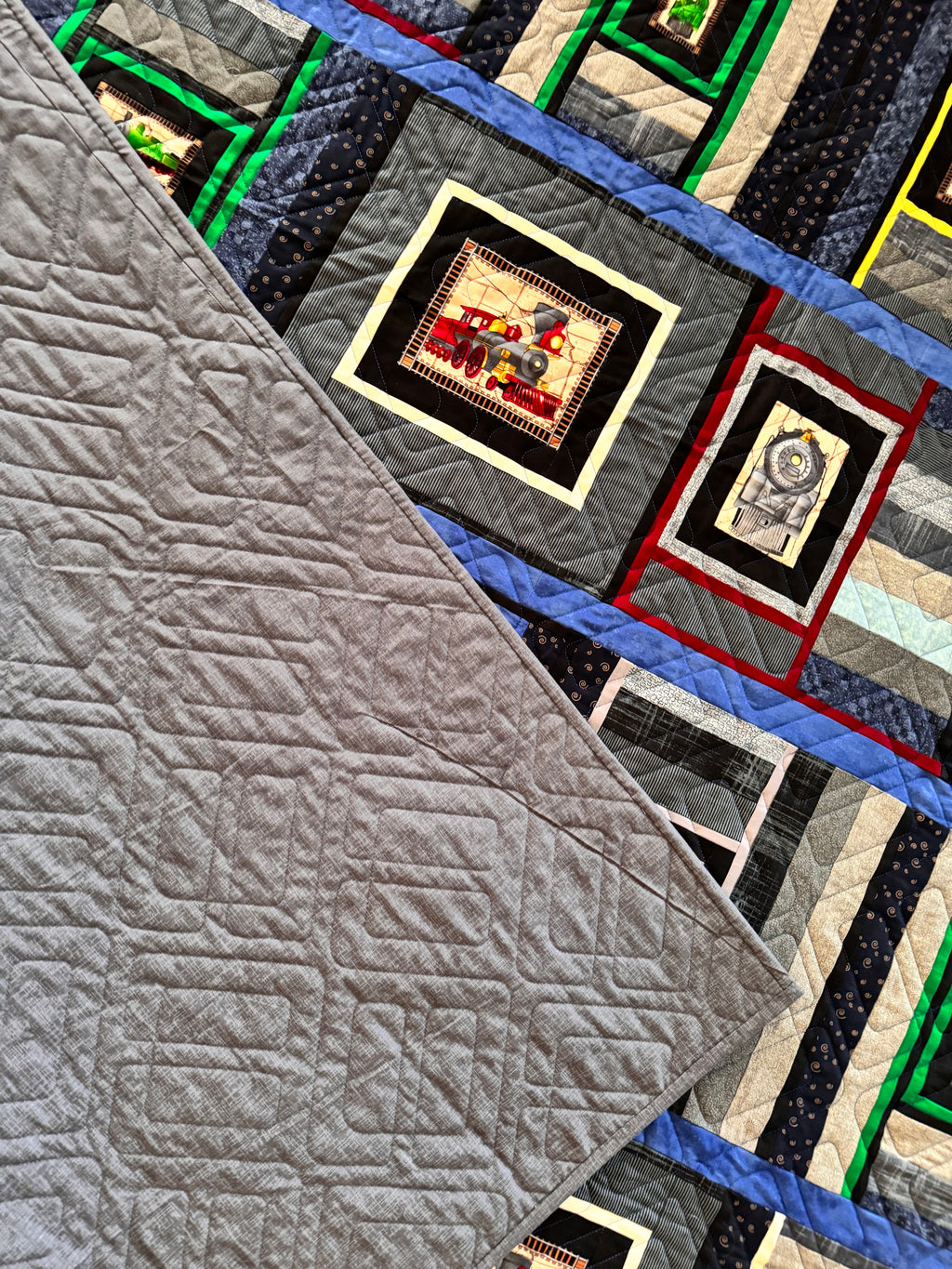 Handmade Train Quilts