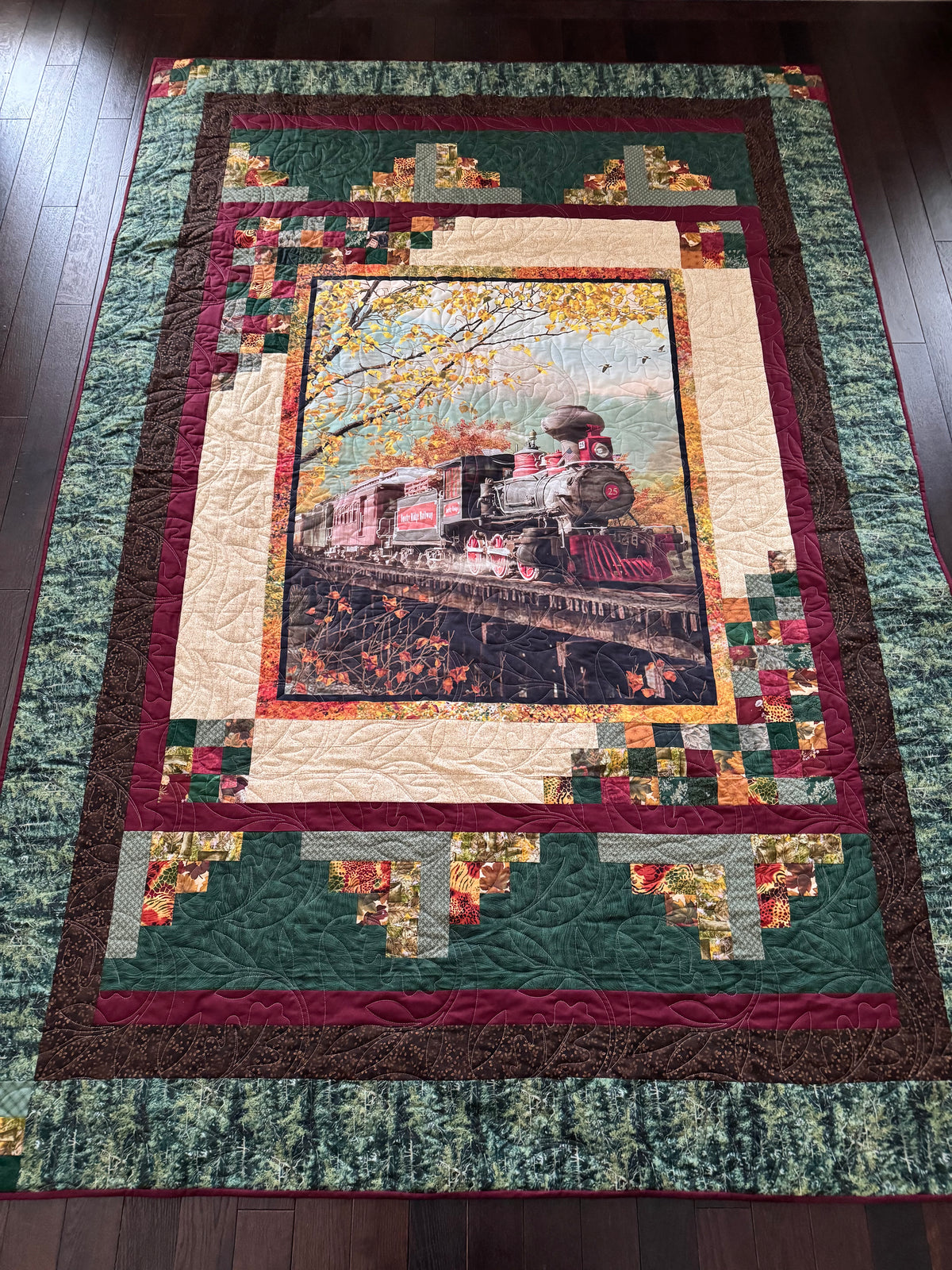 Handmade Train Quilts