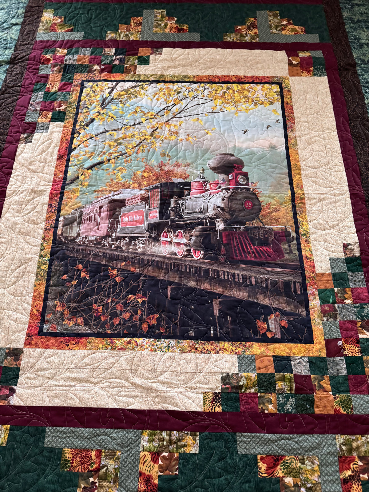 Handmade Train Quilts