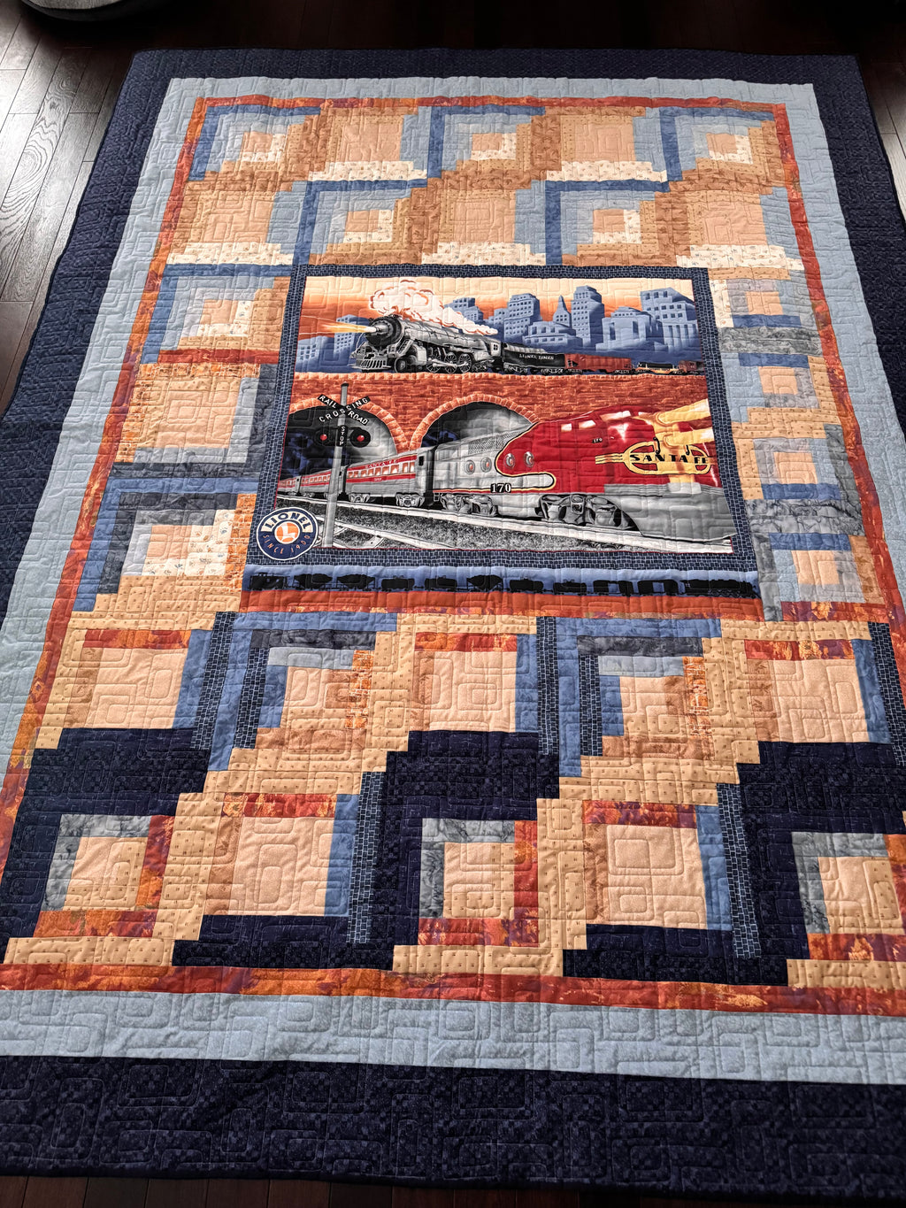 Handmade Train Quilts
