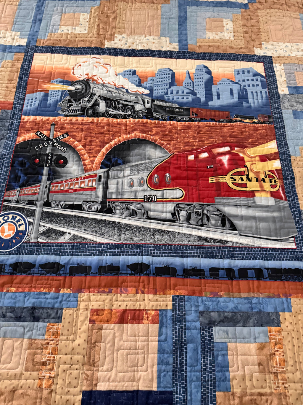 Handmade Train Quilts