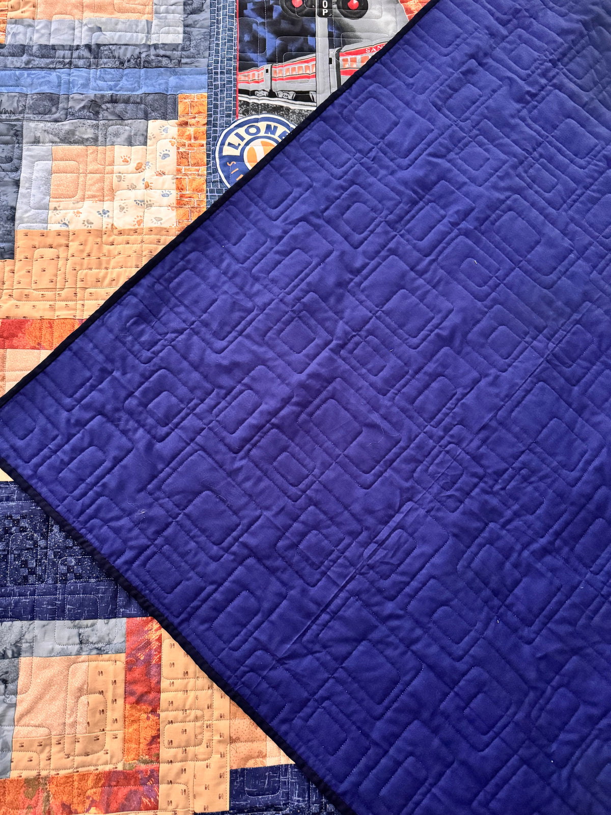 Handmade Train Quilts