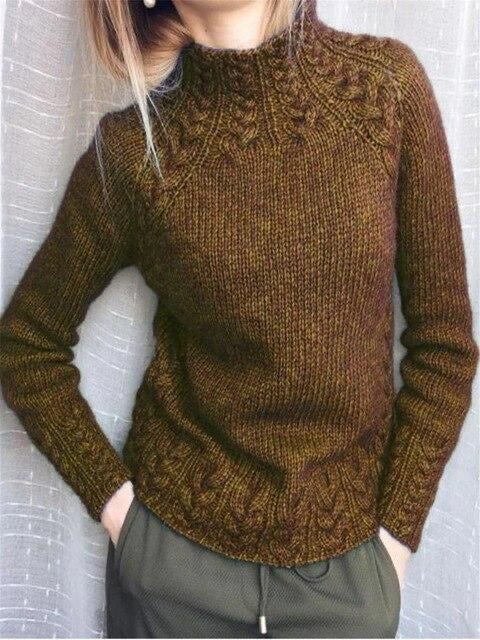 Alpaca cabled pullover